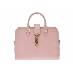 Saint Laurent Cabas pink Beige Tan leather bag strap